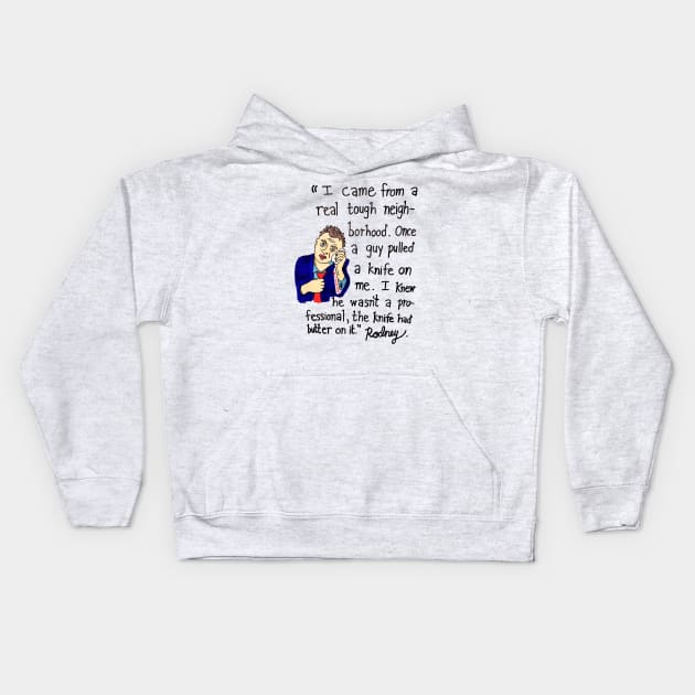 Butter Knife Kids Hoodie by AlanWieder